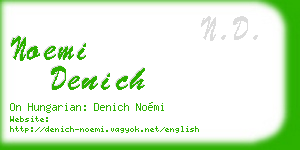 noemi denich business card